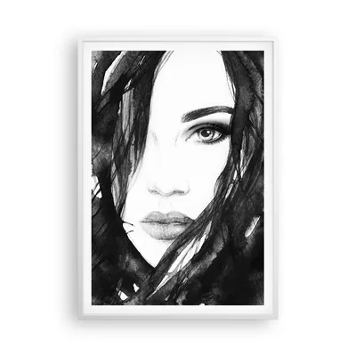 Produktbild von Gerahmtes Poster - Weißer Rahmen - Schmuck Dame Kleid Eleganz - 70x100 cm - Wand Bild - Wanddeko - Wandbilder - Wandposter - Bilderrahmen - Bilder - Kunstdruck - Wandbild - P2WPA70x100-3097