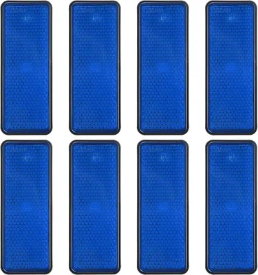 Productafbeelding van Rechthoekige reflectoren achter, 8 stuks veiligheidsreflecterende waarschuwingsreflector