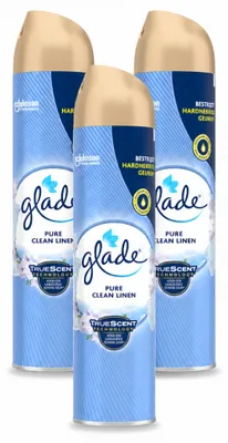 Obrázok produktu pre 3 ks osviežovača vzduchu Glade Raumspray s vôňou "Čistá bielizeň" - 300 ml - výhodný balík