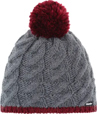 Produktbild von EISBÄR Asteria Pompon, Einheitsgröße, anthrazit-weinrot, Wintermütze, Teilgefüttert, mit Bommel, 77075