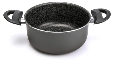 Produktbild von Alluflon Tradition Italien Kasserolle, Aluminium, schwarz, 18 cm