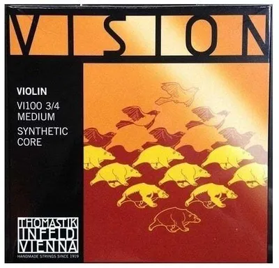Zdjęcie produktu dla Thomastik Vision VI100 3/4 Medium Struny do skrzypiec