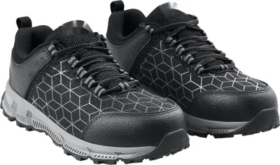 Produktbild von Sicherheitsstahlkappe Schuhe für Herren - US Größe 10,5 - Athletische Arbeitsschuhe - Robust - Bequem - Schwarze Sneakers