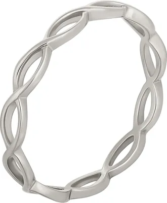 Produktbild von cai Ring 925/- Sterling Silber rhodiniert Cut Outs Stacking