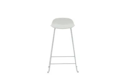 Image de Wave Tabouret de bar, Chaise coque, blanc.