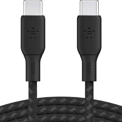 Produktbild von Belkin CAB014bt3MBK, 3 m, USB C, USB C, USB 2.0, 0,48 Gbit/s, Schwarz