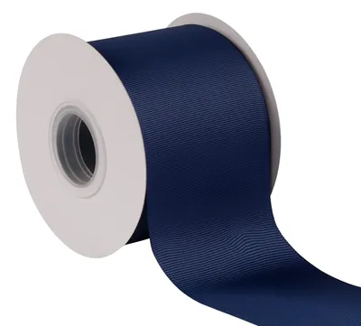 Productafbeelding van Solidchoice - 75mm Grosgrain Ribbon 22m voor Cadeauverpakking en Decoratie, Marineblauw