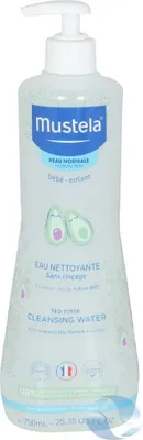 Produktbild von Mustela Bébé No-Rinse Cleansing Water Reinigungswasser für Kinder 750 ml