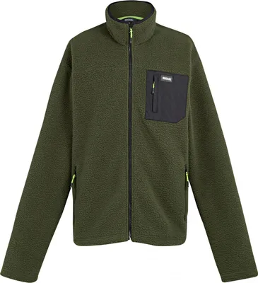Produktbild von Regatta Frankie Borg-Fleecejacke Herren (Dark Khaki) Größe L