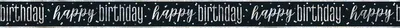 Produktbild von Banner schwarz & silber Happy Birthday