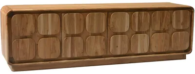 Holz-Dressoir mit 4 Türen, 170x40x50 cm, natur