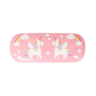 Produktbild von Sass & Belle Brillenetui Einhorn inkl. Reinigungstuch Hartschale ca. 16x6x3,5 cm Regenbogen