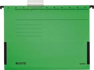 Produktbild von Leitz Hängetasche ALPHA 19860055 A4 Karton grün 25 St./Pack.