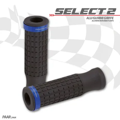 Obrázok produktu pre Súprava gumových rukovätí Select2 7/8-22 mm čierna