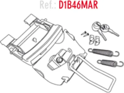 Produktbild von SHAD SH46/45/40/39 Schlossmechanismus