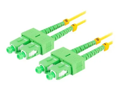 Productafbeelding van Lanberg FO-SASA-SD11-0010-YE, 1 meter, G.657.A1, SC-connector, SC-connector