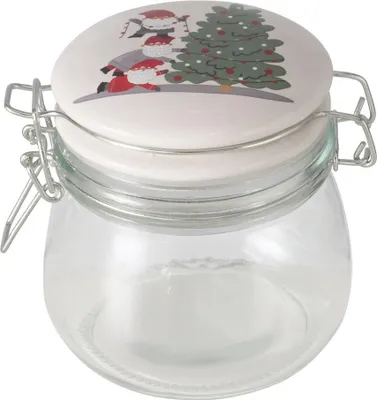 Zdjęcie produktu dla Słoik z porcelanową pokrywką MONTI, 450 ml