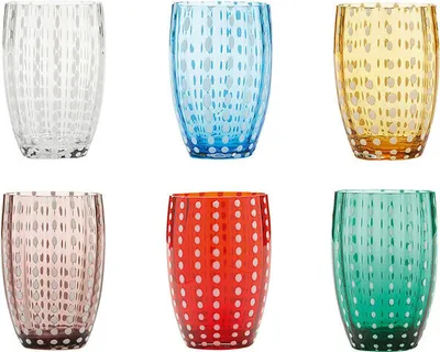 Obrázek produktu pro Zafferano Glas Perle Tumbler 6er Set