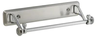 Küchenrollenhalter Wandmontage Metall silber 38,8x13,3x5,0 cm