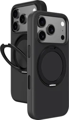 Image de Étui AmazingThing Cloudie pour iPhone 17 Pro avec support - noir