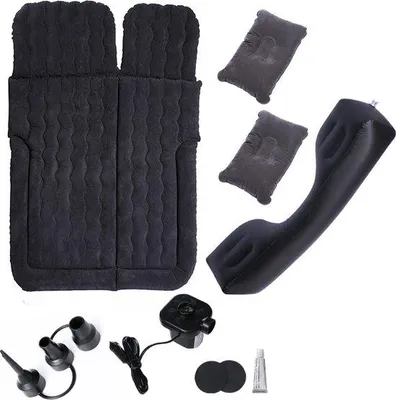 Immagine prodotto di Materasso gonfiabile da auto - Materasso per bagagliaio SUV - Nero - 174x126x10 cm - Da viaggio - Gonfiabile - Per viaggi in auto