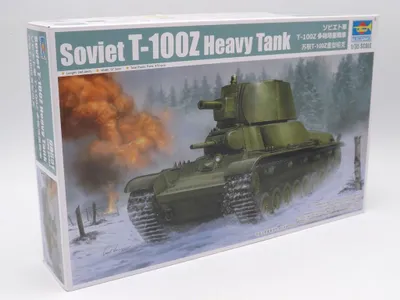 Zdjęcie produktu dla Trumpeter 09591 Zestaw do budowy modelu czołgu radzieckiego T-100Z w skali 1:35 w oryginalnym opakowaniu