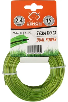 Obrázek produktu pro DEMON Struna zesílená, hvězdicový profil 15 m, 2,4 mm M84102