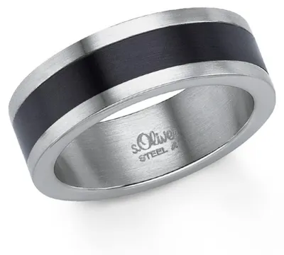 Produktbild von s.Oliver Jewel Herren Ring Edelstahl bicolor 201507-1, Ringgröße:66 (21.0 mm Ø)