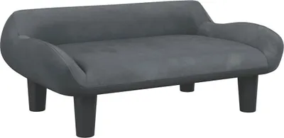 Obrázek produktu pro vidaXL Dětská pohovka tmavě šedá 70x40x24 cm sametová
