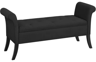 Image de Banc de rangement Yaheetech, coffre de rangement, tabouret pliable, coffre de siège