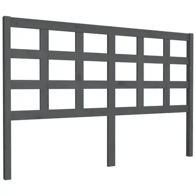 Image de vidaXL Tête de lit Gris 156x4x100 cm Pin massif