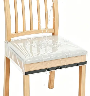 Immagine prodotto di Solidchoice - Set di 4 copri-sedia trasparenti per sala da pranzo