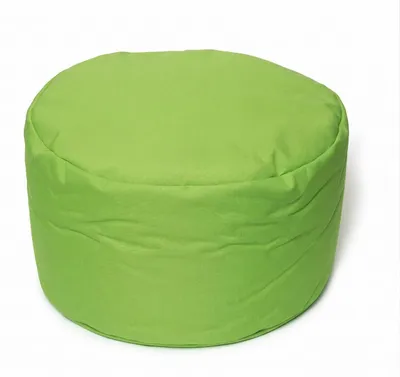 Produktbild von Runder Sitz Pouf in Grün mit weicher Polsterung und modernem Design