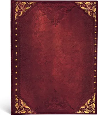 Obrázek produktu pro Paperblanks Urban Glam, Jednobarevný, Červená, 144 listy, 120 g/m², Linkovaný papír, Pevná vazba