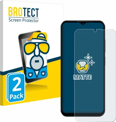 Produktbild von 2x BROTECT Schutzfolie für Ulefone Note 16 Pro Displayschutz Displayschutzfolie Folie Matt Entspiegelungsfolie