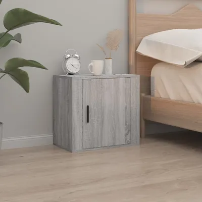 Obrázek produktu pro vidaXL Nástěnný noční stolek Grey Sonoma 50x30x47 cm