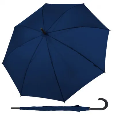 Obrázek produktu pro Derby Hit Stick Long Automatic NAVY - dámský holový vystřelovací deštník