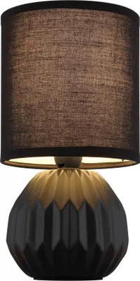 Immagine prodotto di Lampada da tavolo, Vetroceramica, tessuto, nero, H 23 cm