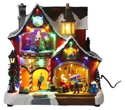 Image de Scène de Noël mobile Manoir du Père Noël