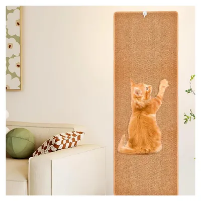 Produktbild von Kratzmatte für Katzen 40 x 180 cm, extra dick, Kratzschutz für Möbel und Wände