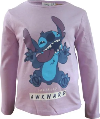 Produktbild von Disney Stitch Kinder Mädchen Langarmshirt Gr. 116 (6 Jahre)