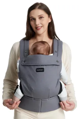 Produktbild von Momcozy Babytrage 100% Baumwolle ab Geburt – Grau