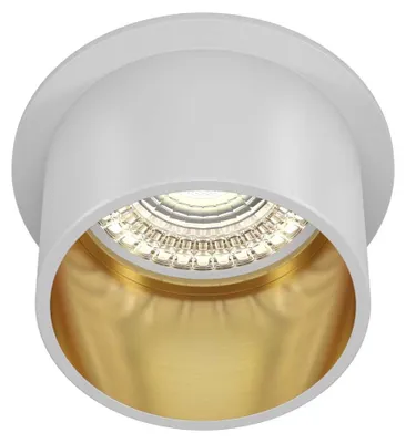 Obrázok produktu pre Maytoni Reif zapustený stropný bod GU10 biely, zlatý Ø68mm