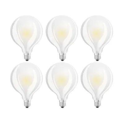 Produktbild von 6 x Osram LED Star Classic Globe G95 8,5W = 75W E27 matt 1055lm warmweiß 2700K dimmbar