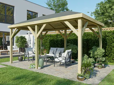 Produktbild von Pavillon Gartenlaube Grande Kiefer imprägniert