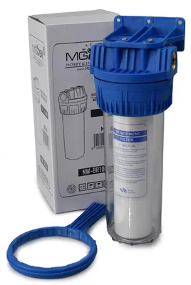 Wasserfilter-Set NW-BR10A, 1/2" Anschluss, 10" Kartusche