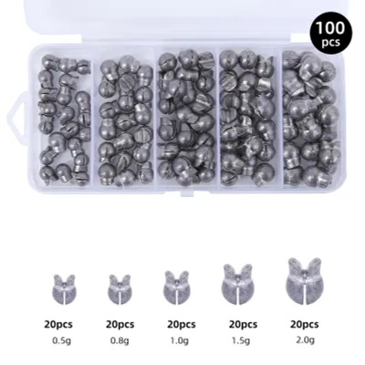 Produktbild von 100 stš¹cke Split Shot Angeln Gewicht Platinen Abnehmbare Runde Angelschnur Gewichte fš¹r Sš¹?wasser Salzwasser