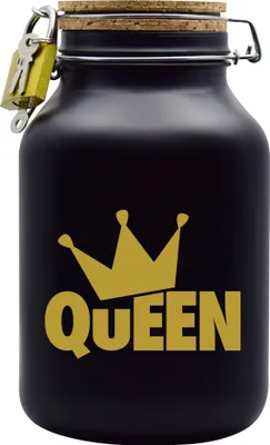 Produktbild von Spardose Geld Geschenk Ideen Queen Design2 Schwarz Größe XXL 3 Liter