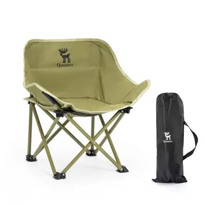 Immagine prodotto di Qunature sedia da campeggio fino a 60 kg borsa di trasporto Sedia pieghevole per esterni Sedia pieghevole Sedia da pesca Sedia da spiaggia Bambini, verde
