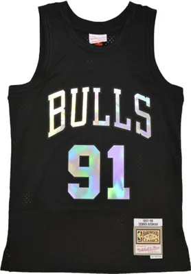 Zdjęcie produktu dla Mitchell & Ness Koszulki Nba Dennis Rodman Chicago Bulls 97, SMJYLF19035CBUBLCK97DRD, Rozmiar: 173